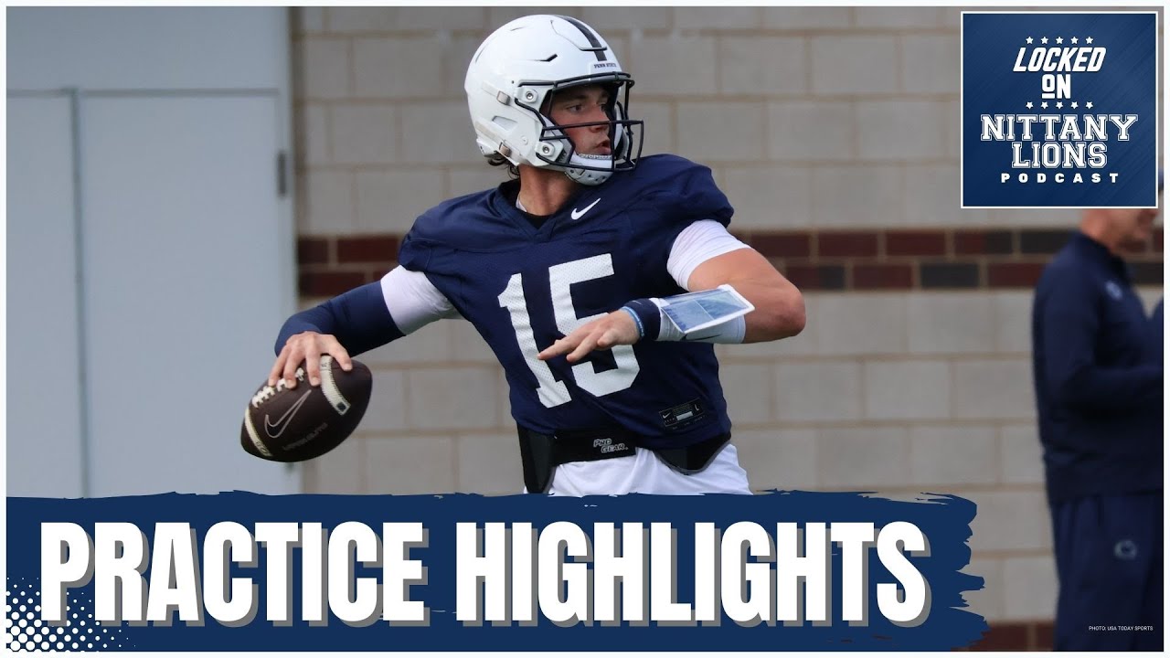 Drew Allar, Wide Receivers Prep For Villanova — Penn State Practice Highlights