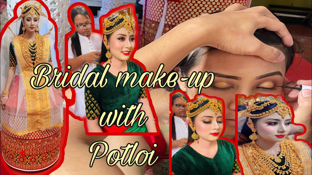KEINA MAKEUP AMASUNG POTLOI💄| #bridalmakeup #bride #weddingdress #manipurwedding #ravakhangembam
