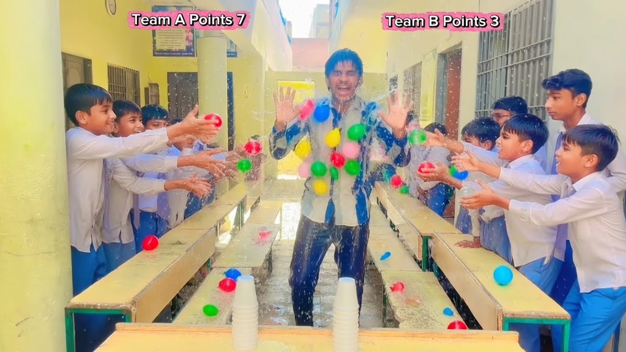 Cups Stacking and bottle collect Race | Game Challenge with school kids | Viral Funny Game 