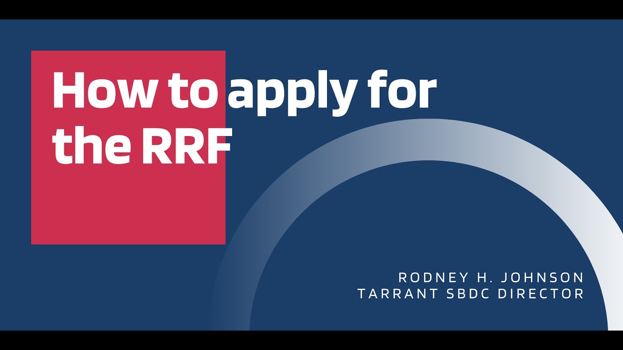 How to apply for the RRF