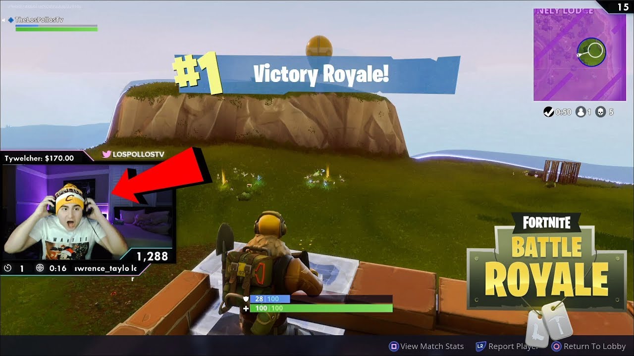 LosPollosTV FIRST Ever Fortnite Solo Win On Stream ‼️
