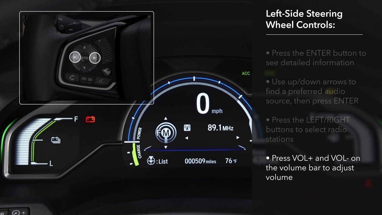 How to Use the Driver Information Interface (DII) - 2019 Honda Civic