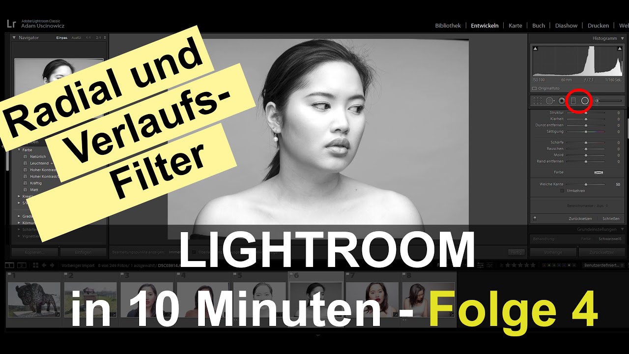Lightroom in 10 Min | Folge 4 | Radial und Verlaufsfilter