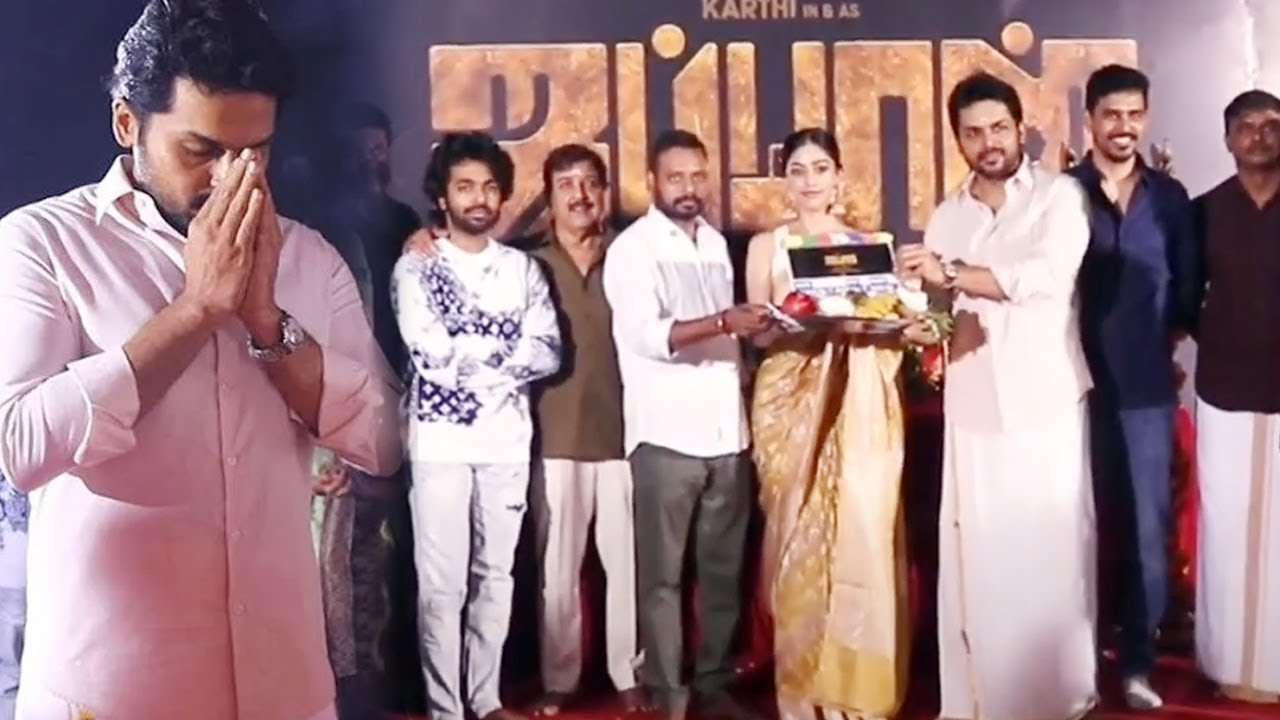 Actor Karthi Upcoming Movie 'Japan' Grand Opening | #Karthi25 | Anu Emmanuel | GV Prakash