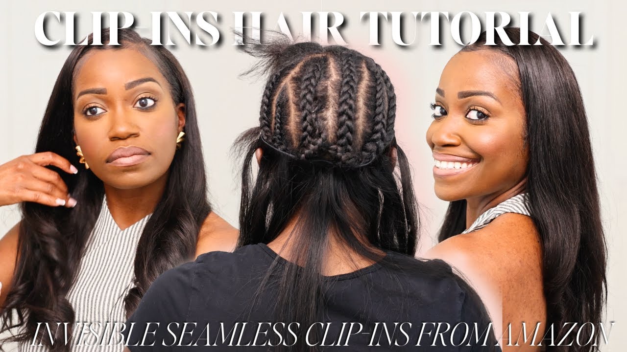 Invisible Seamless Clip-In Extensions Hair Tutorial + Why I'm Loving Clip Ins! Amazon Hair