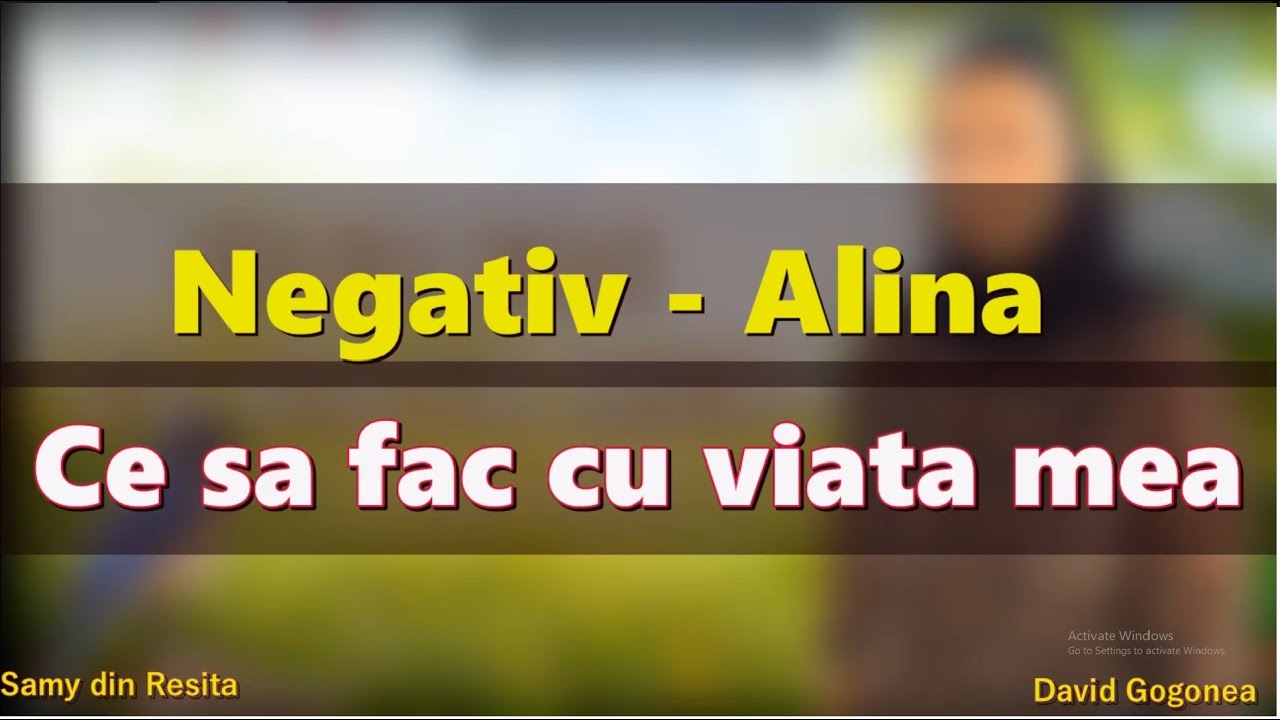 Esti pastorul meu Isuse - Negativ Sora ALINA