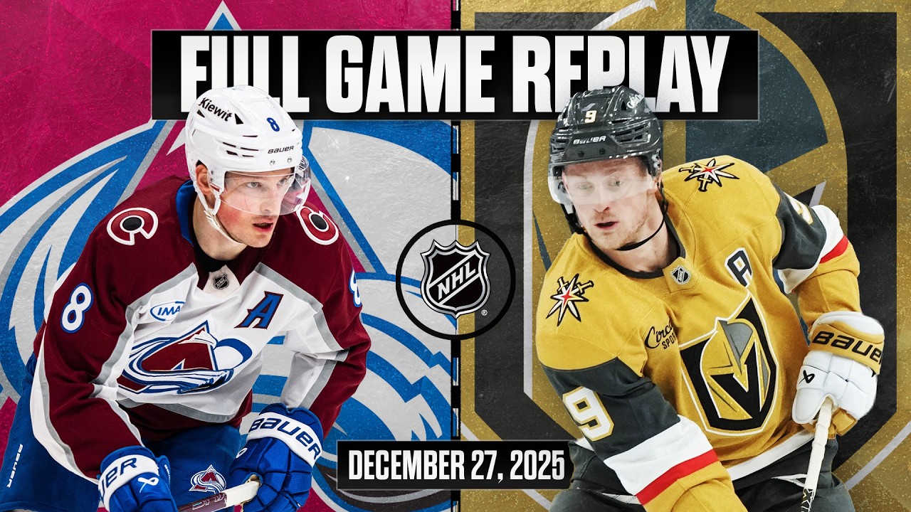 FULL REPLAY: Shootout in the Desert | Avalanche vs Golden Knights | Dec. 27, 2025