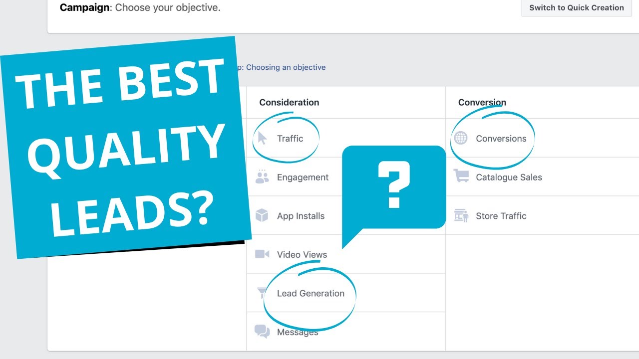 Best Facebook Ads Objective to Generate Leads? Traffic vs Lead Form vs Conversions