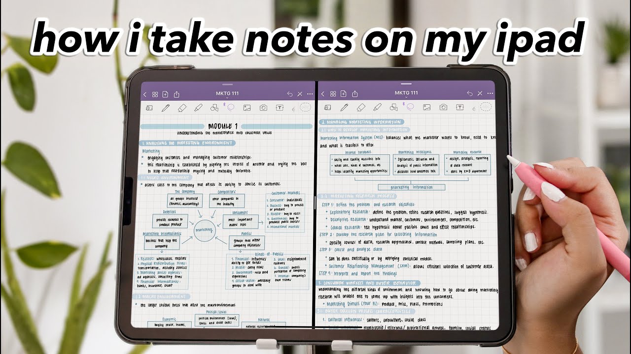 how i take neat & effective notes on my ipad pro!