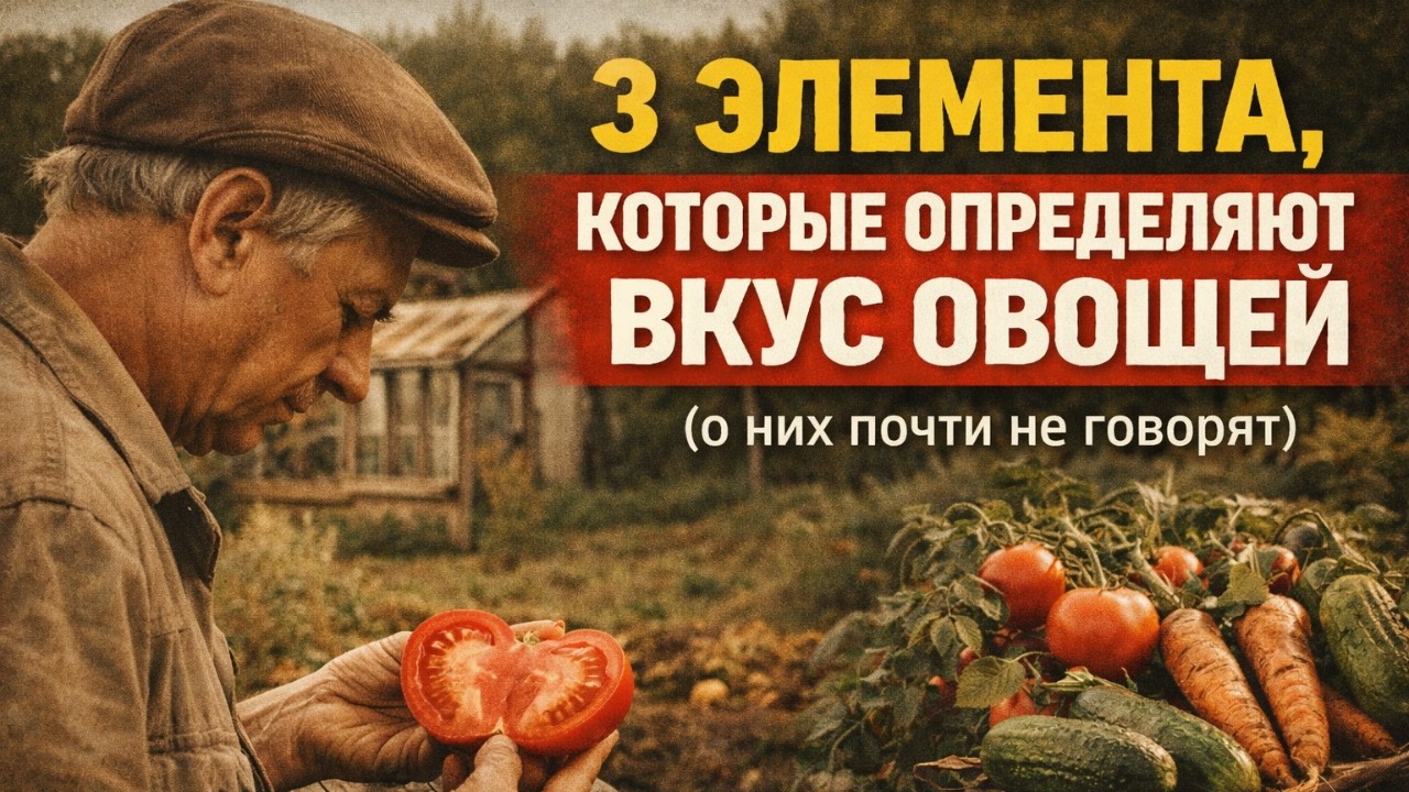 3 элемента, которые определяют вкус овощей (о них почти не говорят)