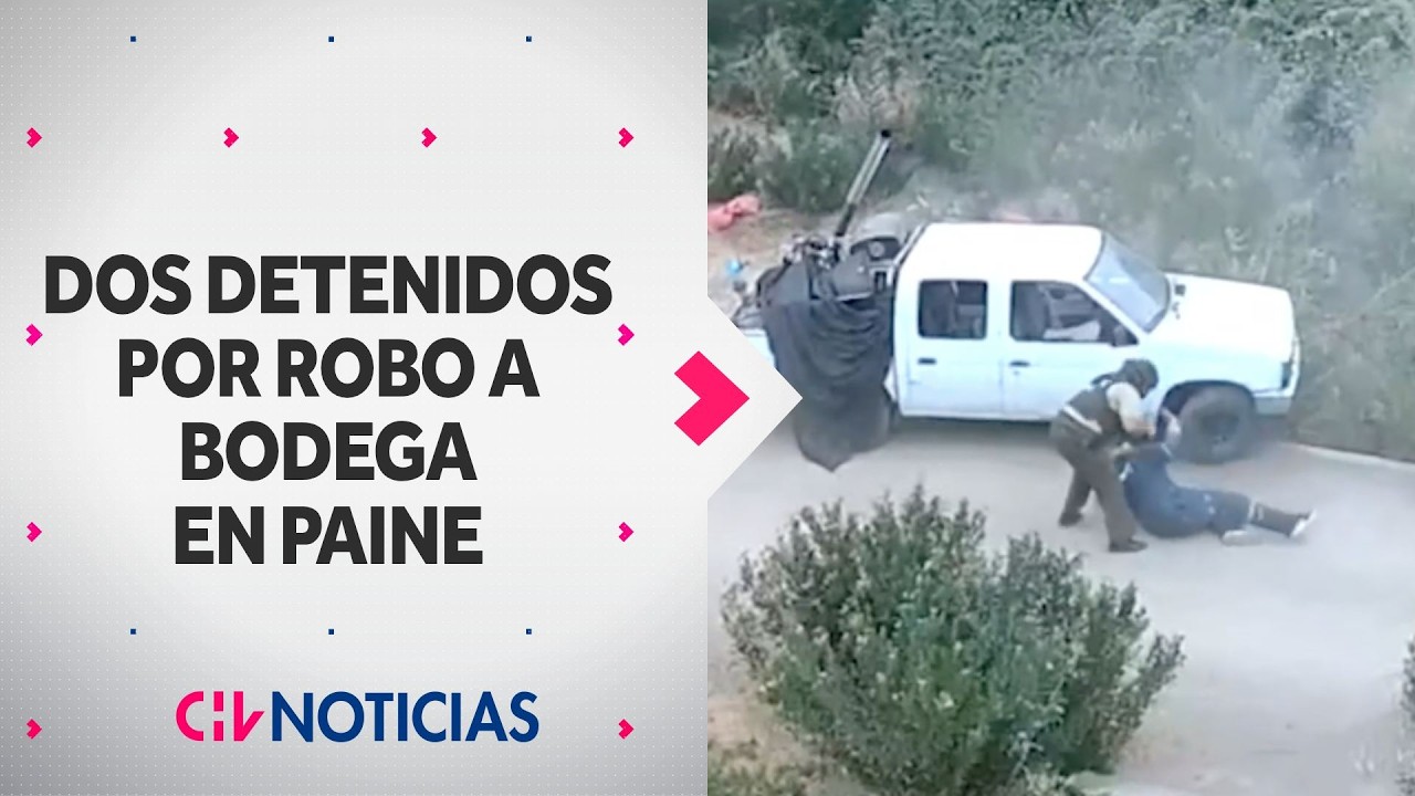 Dos detenidos tras robo a bodega en Paine: Fueron capturados a metros de casa de Pdte. Kast