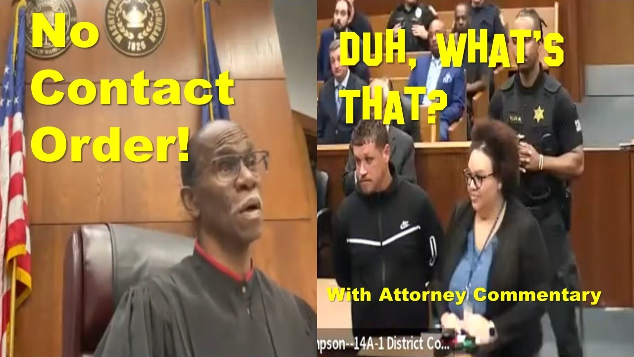 Stupid Defendant Violates No Contact Order In Judge Simpson's COURTROOM!!