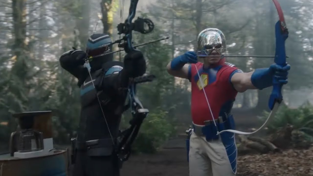 Vigilante and Peacemaker Target Practice/Shooting things/Blow things and enjoying scene