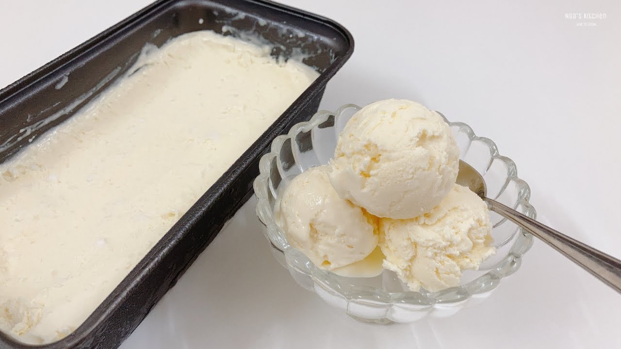 Cách làm Kem Dừa thơm ngon tại nhà | Coconut Ice Cream Recipe | Nga’s Kitchen