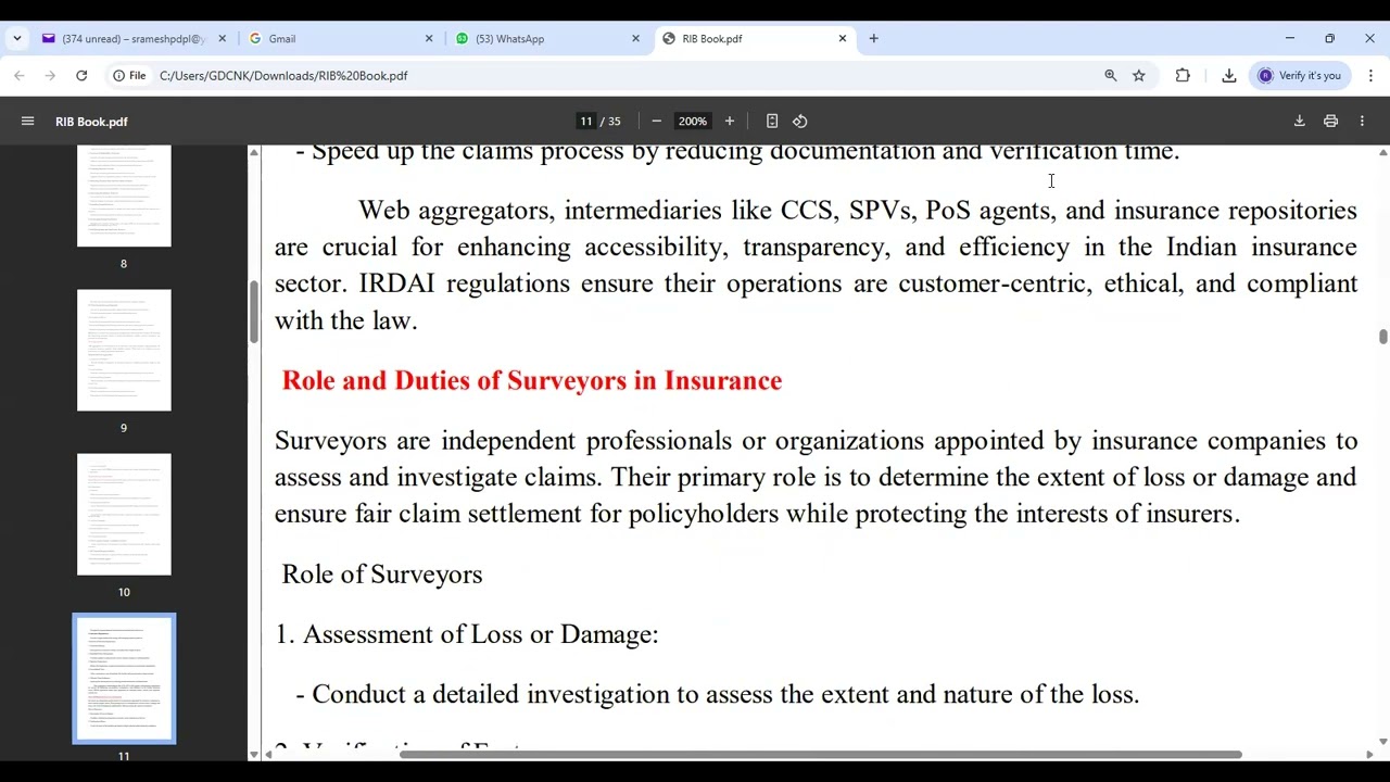 Regulation of Insurance Business in English and Telugu