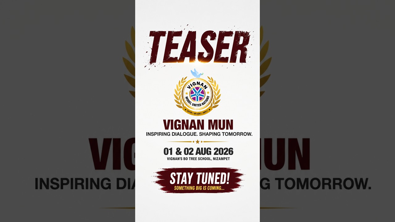 Vignan MUN 2026 Teaser | It's Happening Again... Bigger. Bolder. Louder. Grander
