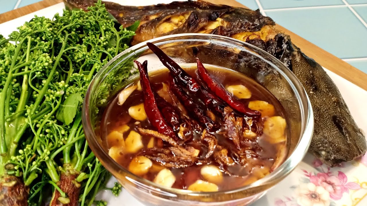 វិធីធ្វើទឹកត្រីអំពិលទុំអណ្ដែងអាំងភ្ទាប់ផ្កាស្ដៅVisay yummy food