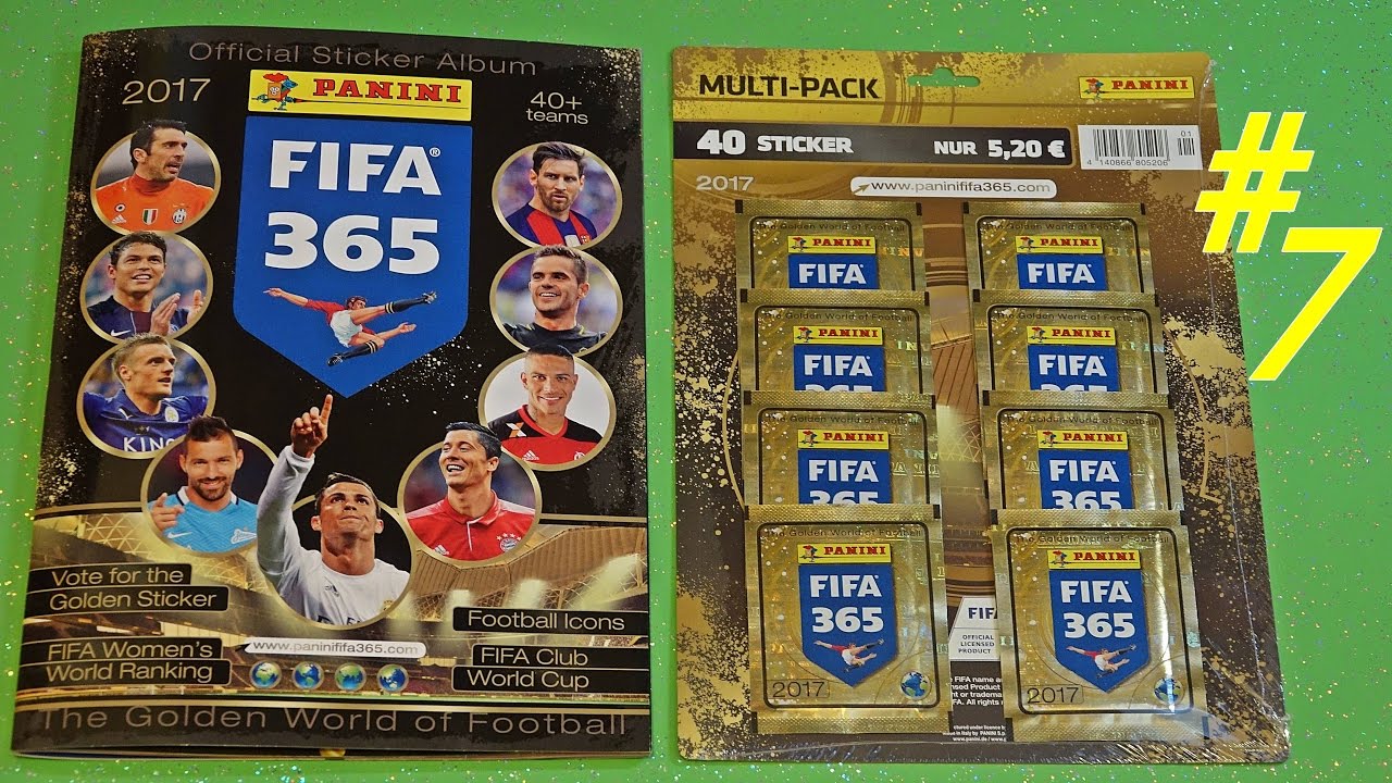 Panini FIFA 365 MULTIPACK 2017 new 40 Sticker Stickeralbum Lucky Bag unBOXing # 7 Panini FIFA video