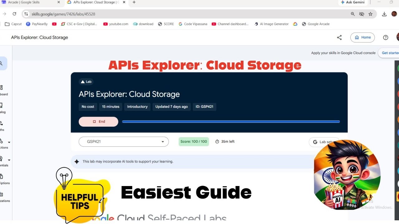 API Explorer: Cloud Storage #qwiklabsarcade2026  #arcade #GSP421 #easy 