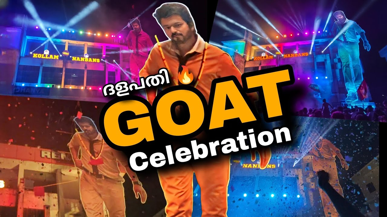 The GOAT Release Kerala Fans Celebration at Kollam | Thalapathy Vijay