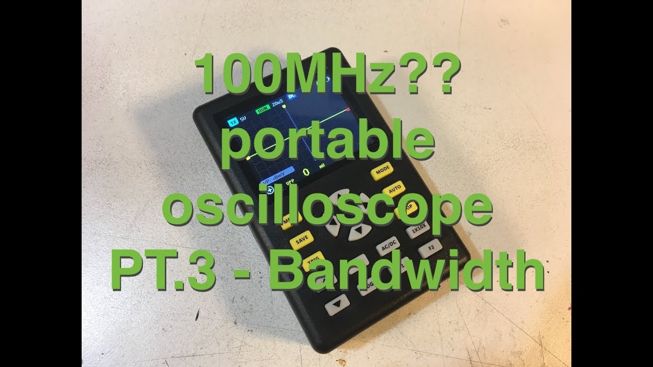 Pocket 100MHZ?? oscilloscope part3: testing and conclusions