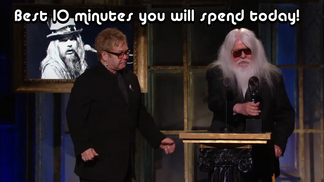 Best Rock'n'Roll Hall of Fame induction you will ever see! Leon Russell 2011 - Take 10 mins now! HD
