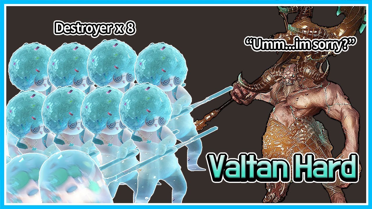 [LostArk] 1445~1490 Destroyer 8 people Valtan Hard Gate 2