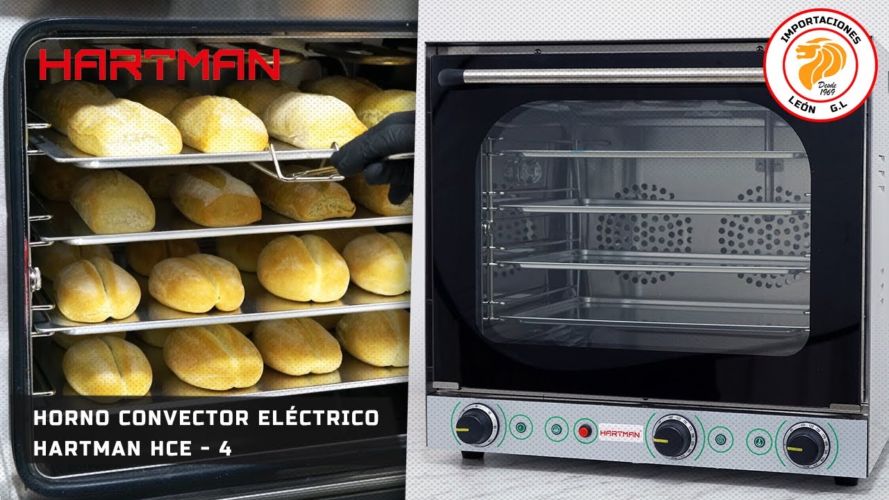HORNO CONVECTOR ELÉCTRICO HARTMAN HCE - 4 / IMPORTACIONES LEON G.L