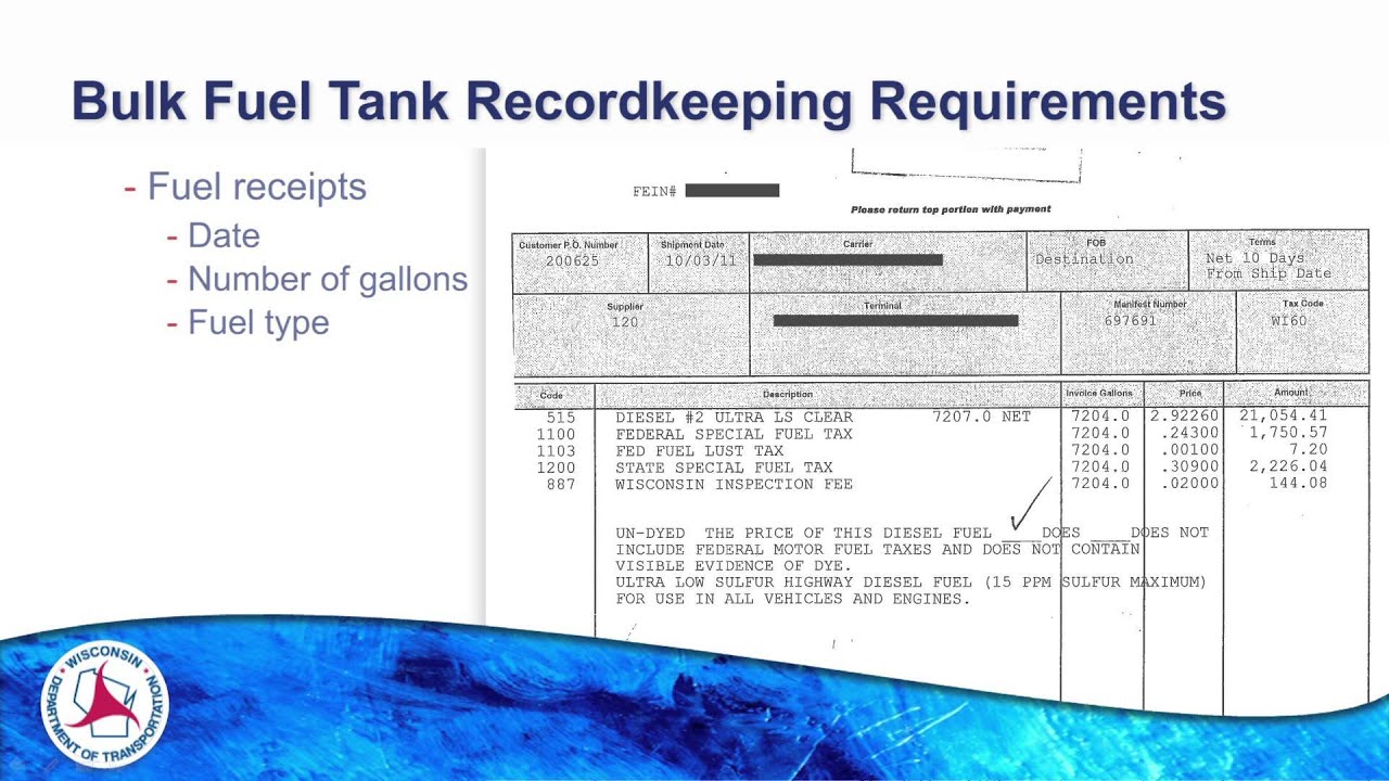 Bulk Fuel Reporting Requirements Video
