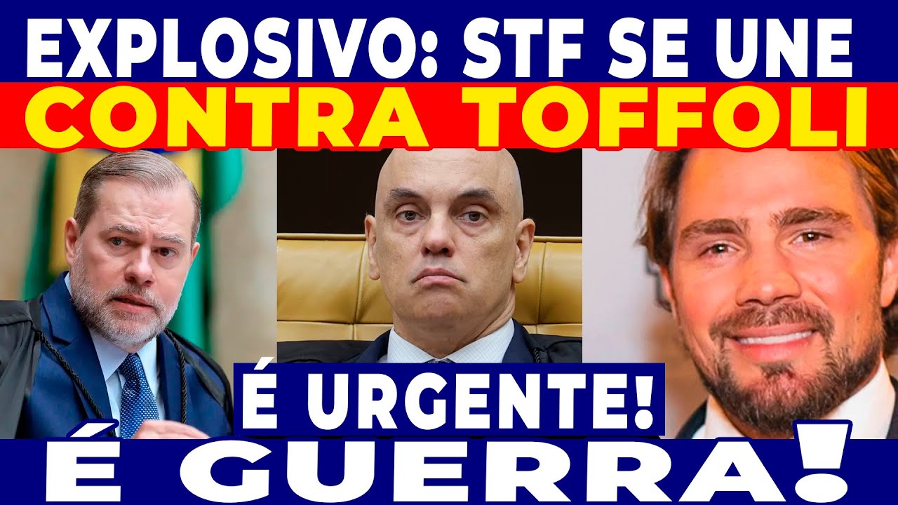 EXPLOSIVO: STF SE LEVANTA CONTRA TOFFOLI! GUERRA PARA DERRUBAR RELATORIA NO CASO BANCO MASTER!