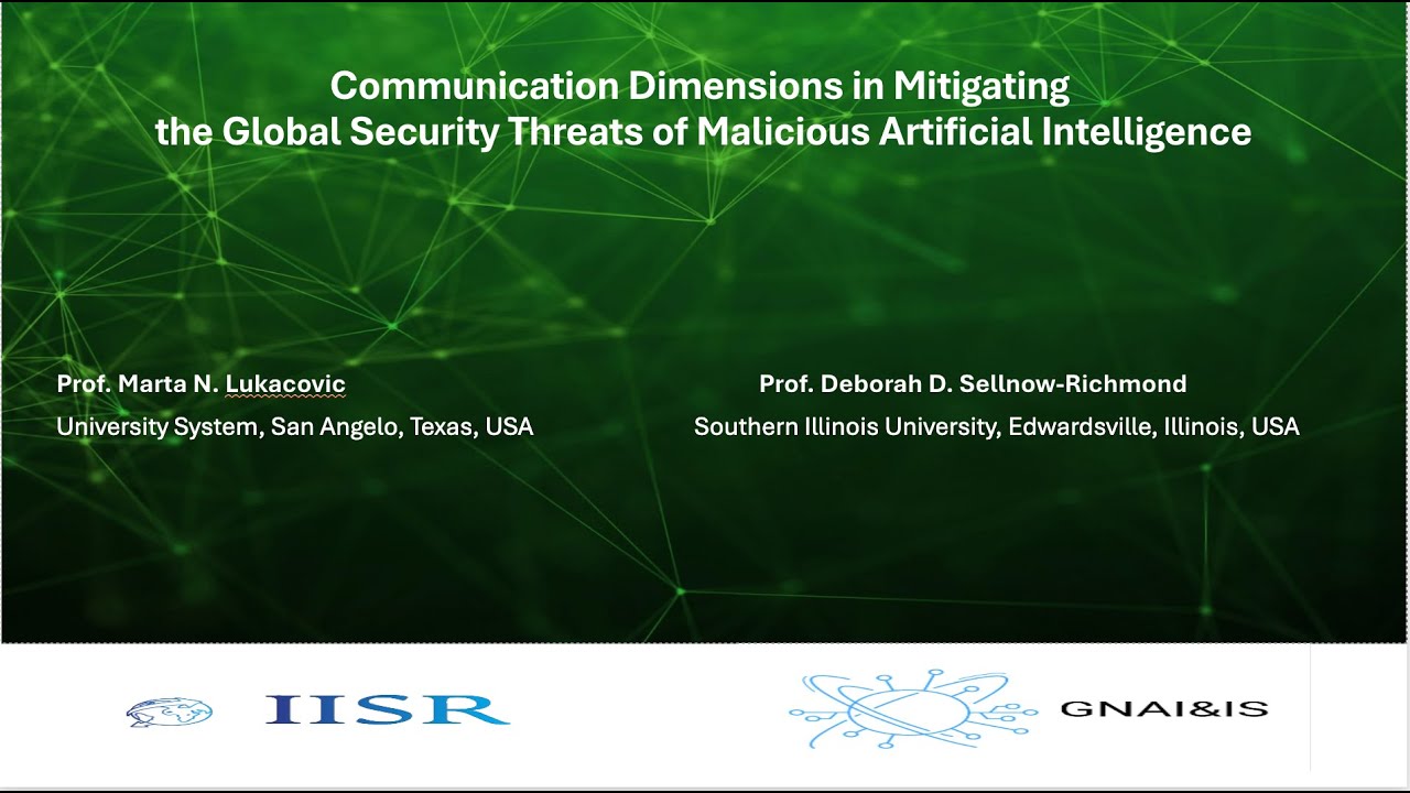 Communication Dimensions in Mitigating the Global Security Threats of Malicious AI
