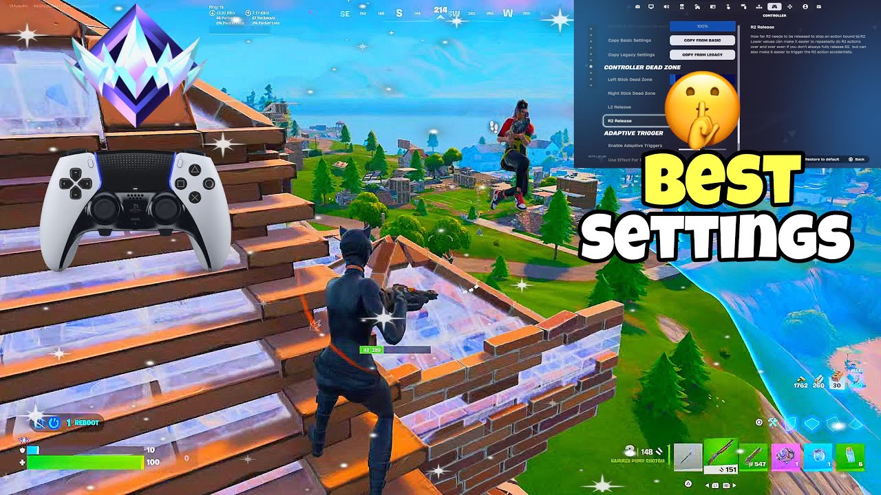 *НОВИНКА* Лучшие настройки контроллера и чувствительность для Fortnite Chapter 7! (PS4/PS5/XBOX/PC)