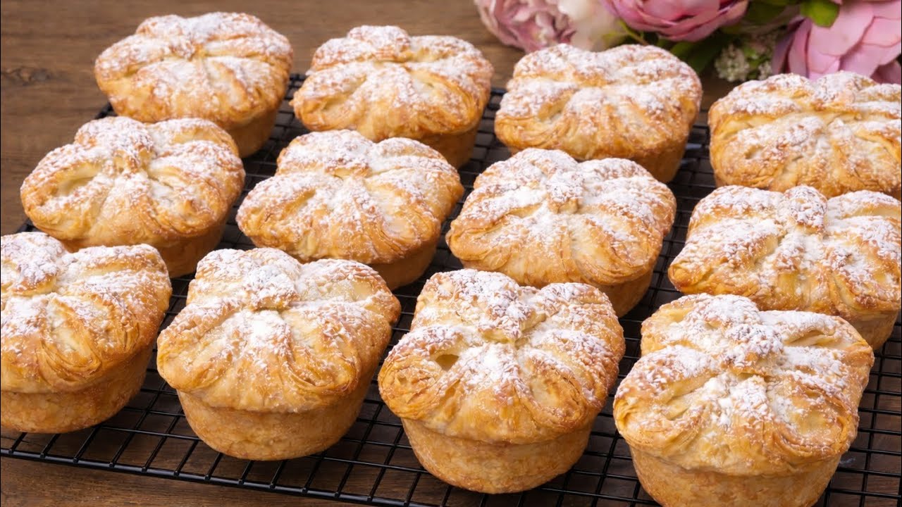 🧁 Blätterteig Muffin. Ein virales Rezept in nur 15 Minuten!