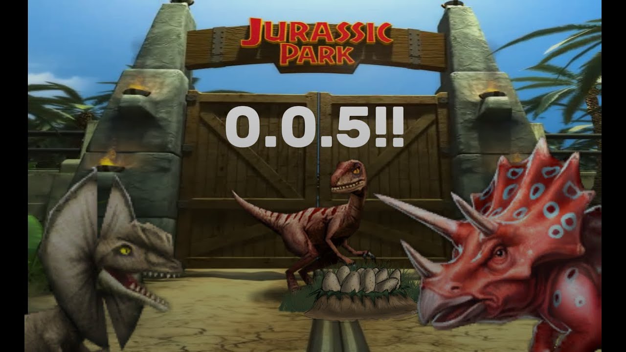0.0.5 IS FINALLY HERE!!! Jurassic Park Builder Remake
