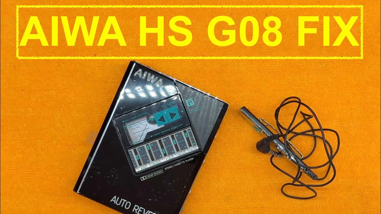 AIWA HS G08 walkman - cassette player repair fix #diy #repair #japan E0110