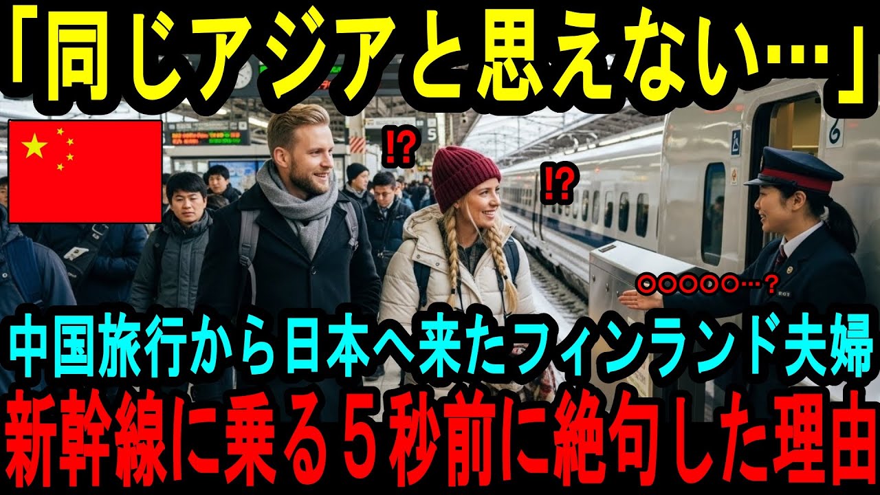 【海外の反応】「こんなにも差があるのか…」中国観光から初来日したフィンランド人の夫婦が日本の電車に乗って驚愕した理由