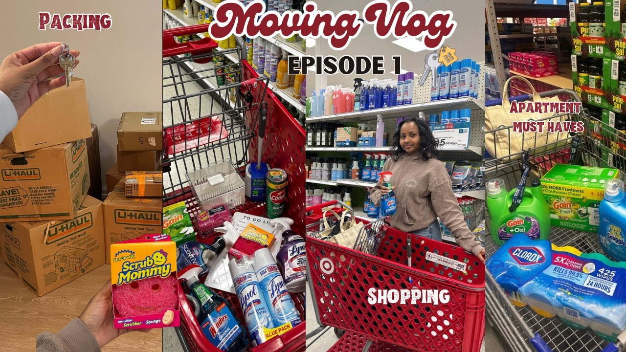 MOVING VLOG EP. 1 | НЕОБХОДИМЫЕ ВЕЩИ для квартиры + предметы первой необходимости | Упаковка веще...