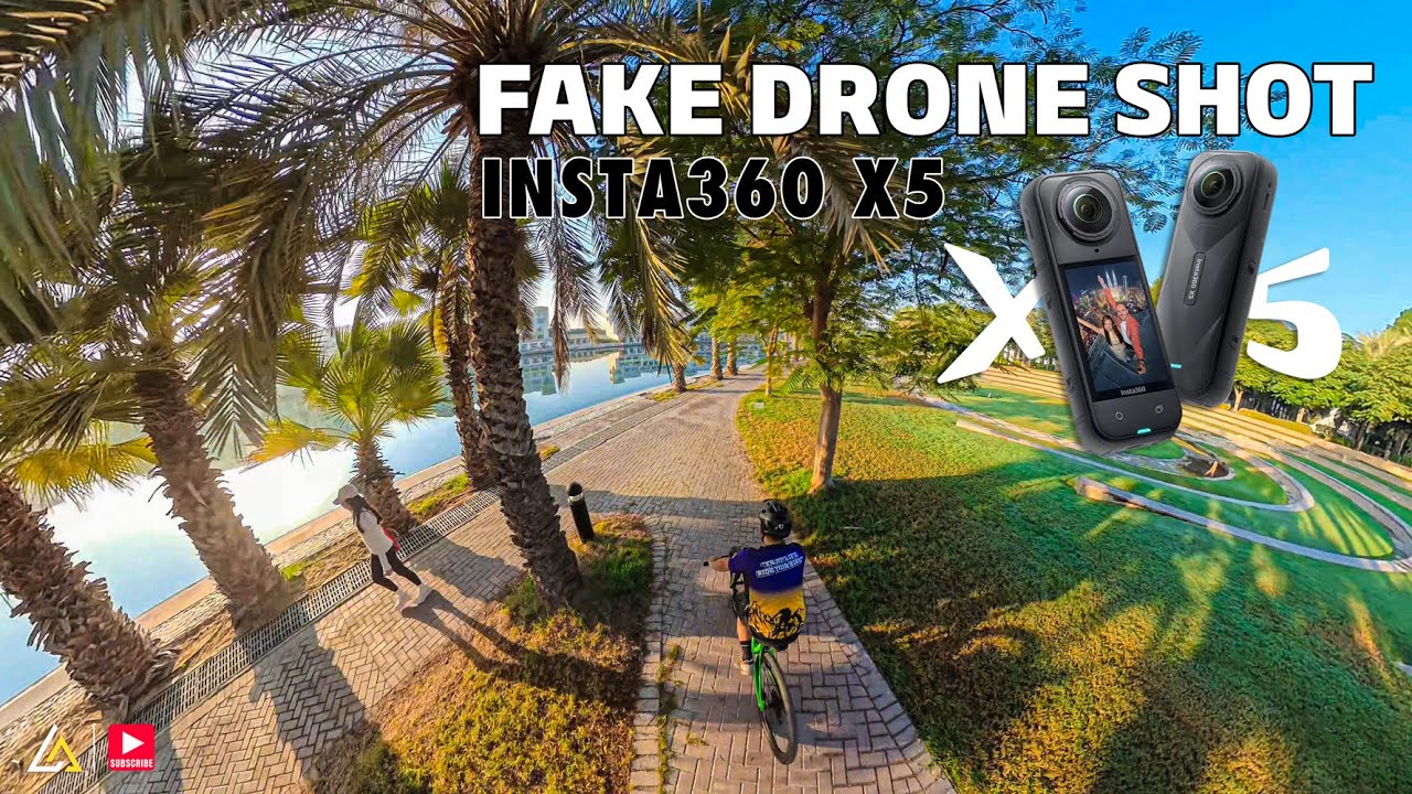 Fake Drone Shot Using The Insta360 X5 #insta360