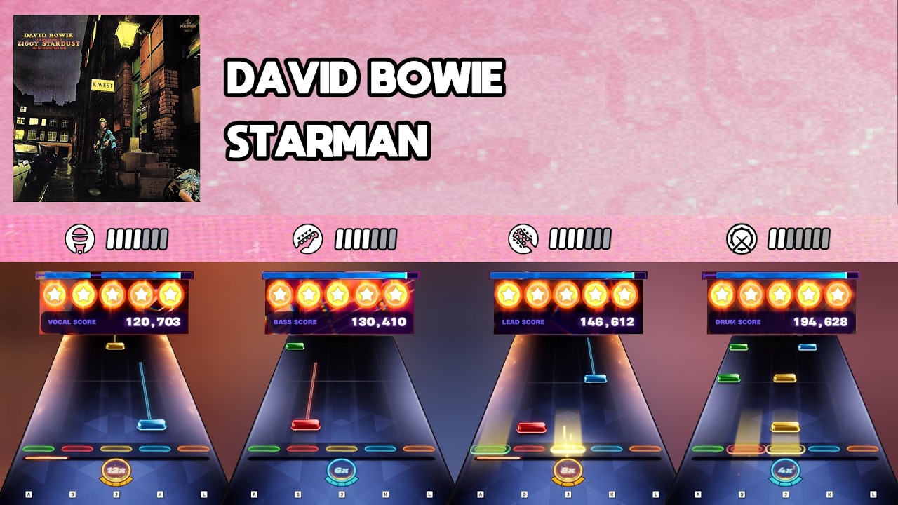 [Fortnite Festival] David Bowie - Starman || All Instruments Expert 100%