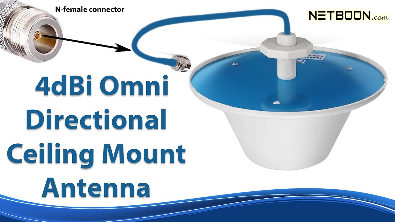 High-Performance Omni-Directional Ceiling Mount Dome Indoor Antenna | 698-4000 MHz Frequency Range