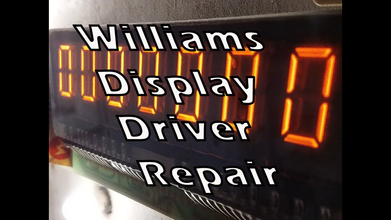 Let's fix a pinball display driver board! Williams System 6a & 7 missing digits