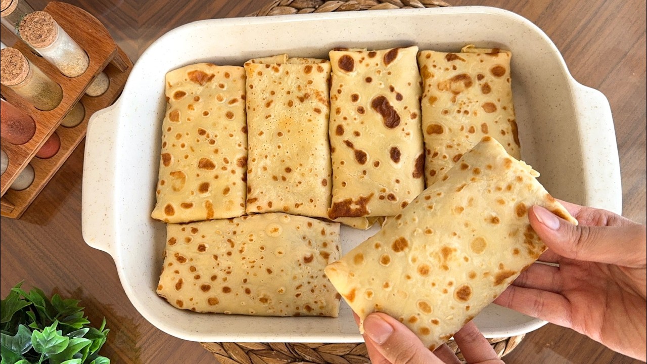 HER RAMAZANDA MUTLAKA YAPARIM ❗️TAM İFTAR YEMEĞİ 😍 KREPLİ TAVUK SARMA TARİFİ 🫔 Çiçekintarifleri