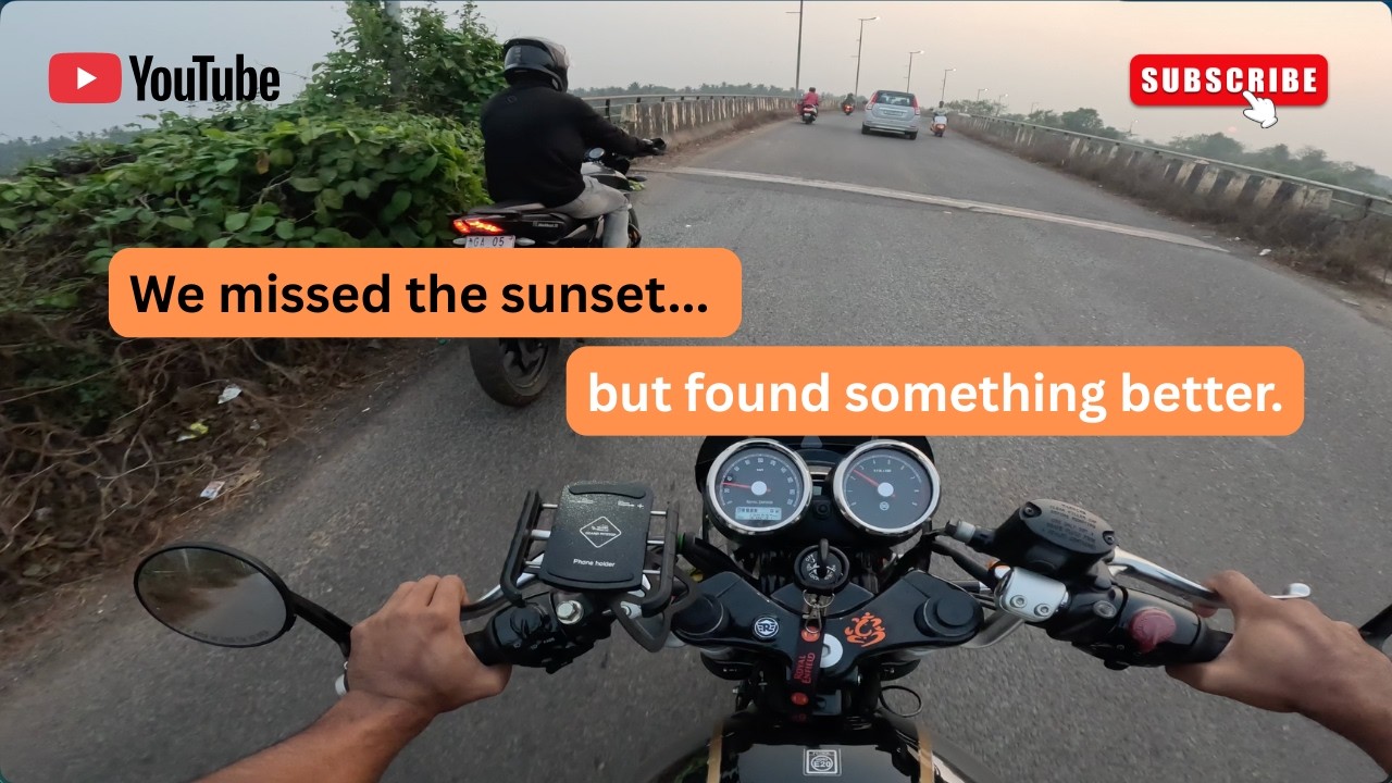 We arrived too late to the sunset spot