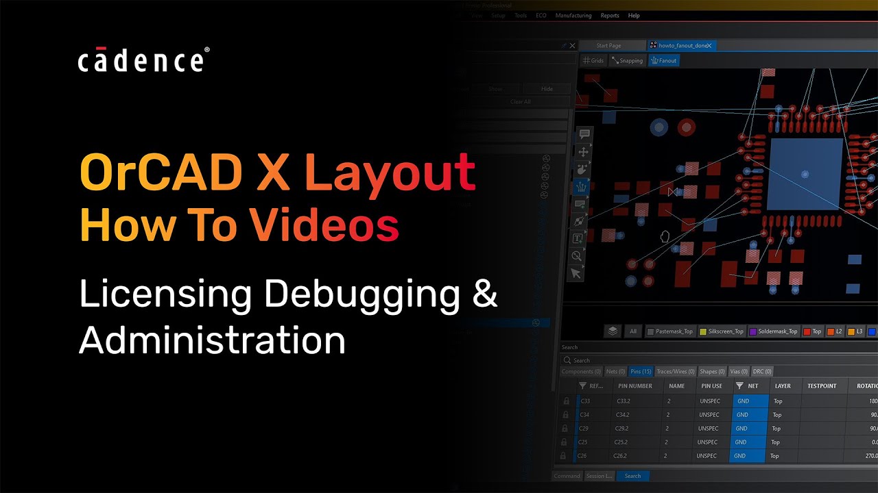 Licensing Debugging & Administration in OrCAD X