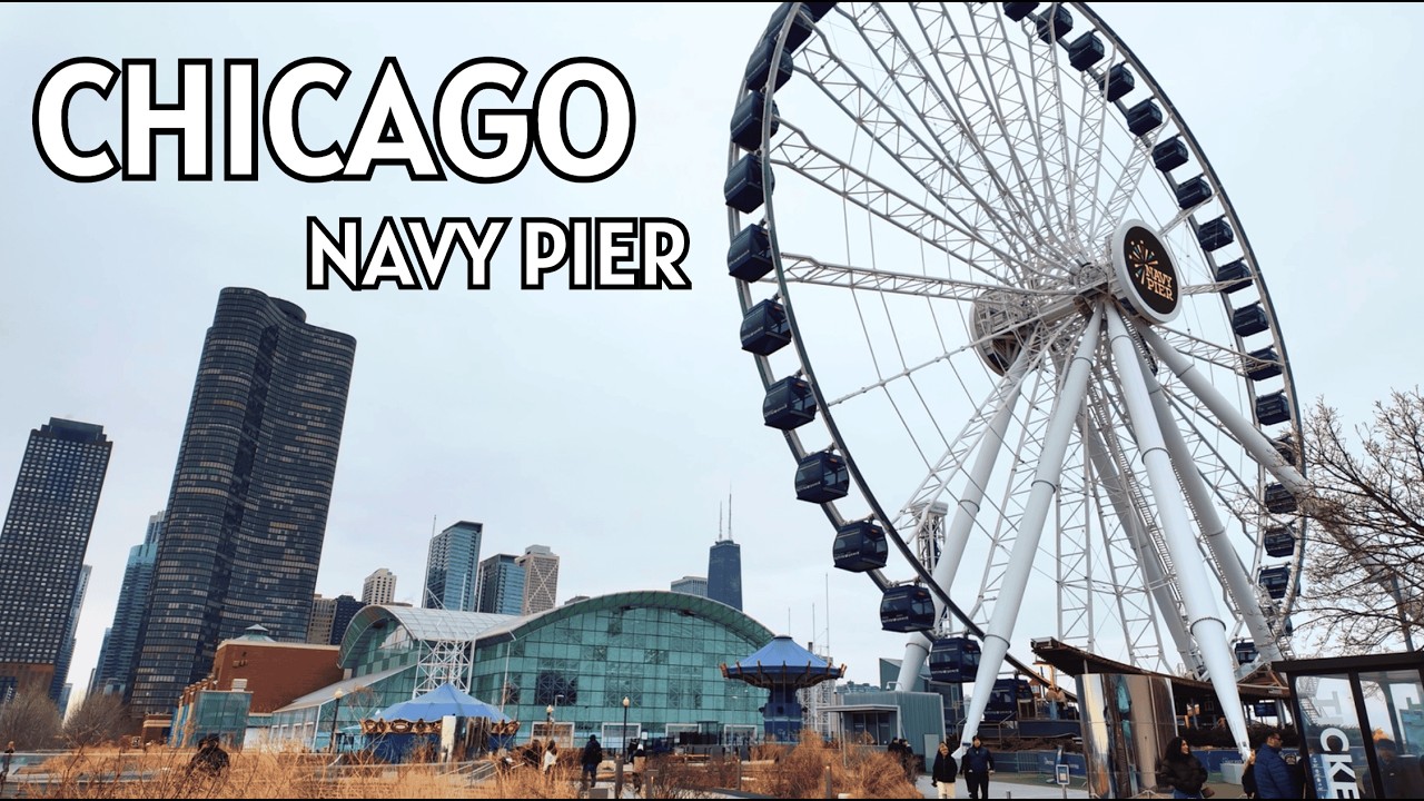 Navy Pier Chicago [4K] | 🇺🇸 Lake Michigan & Skyline Walking Tour