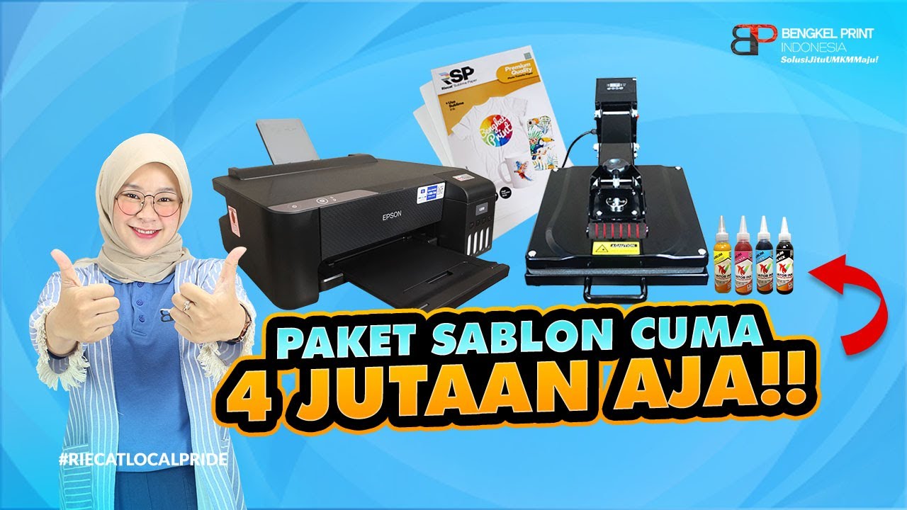 Paket Sablon Kaos Sublimasi Hanya 4 Jutaan Aja !!