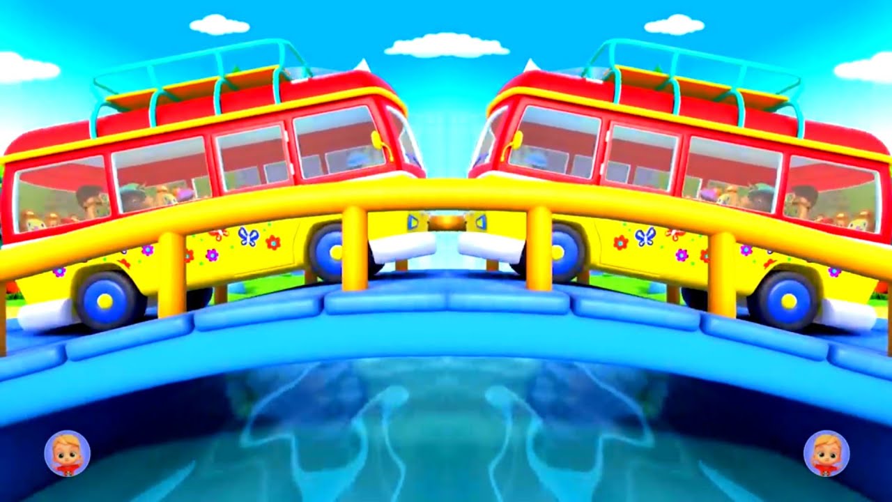 Wheels On The Bus Camp Journey ⚡🚍 | Dark Bass Remix Effects