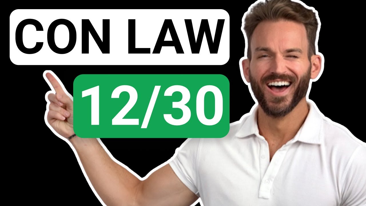 Constitutional Law: Standards of Review (Rational Basis, Intermediate Scrutiny, & Strict Scrutiny)