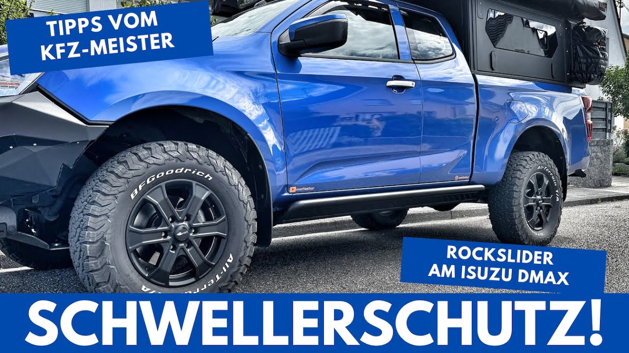 KEINE Trittbretter - ROCKSLIDER am ISUZU DMAX - Einbau mit Dietmar!