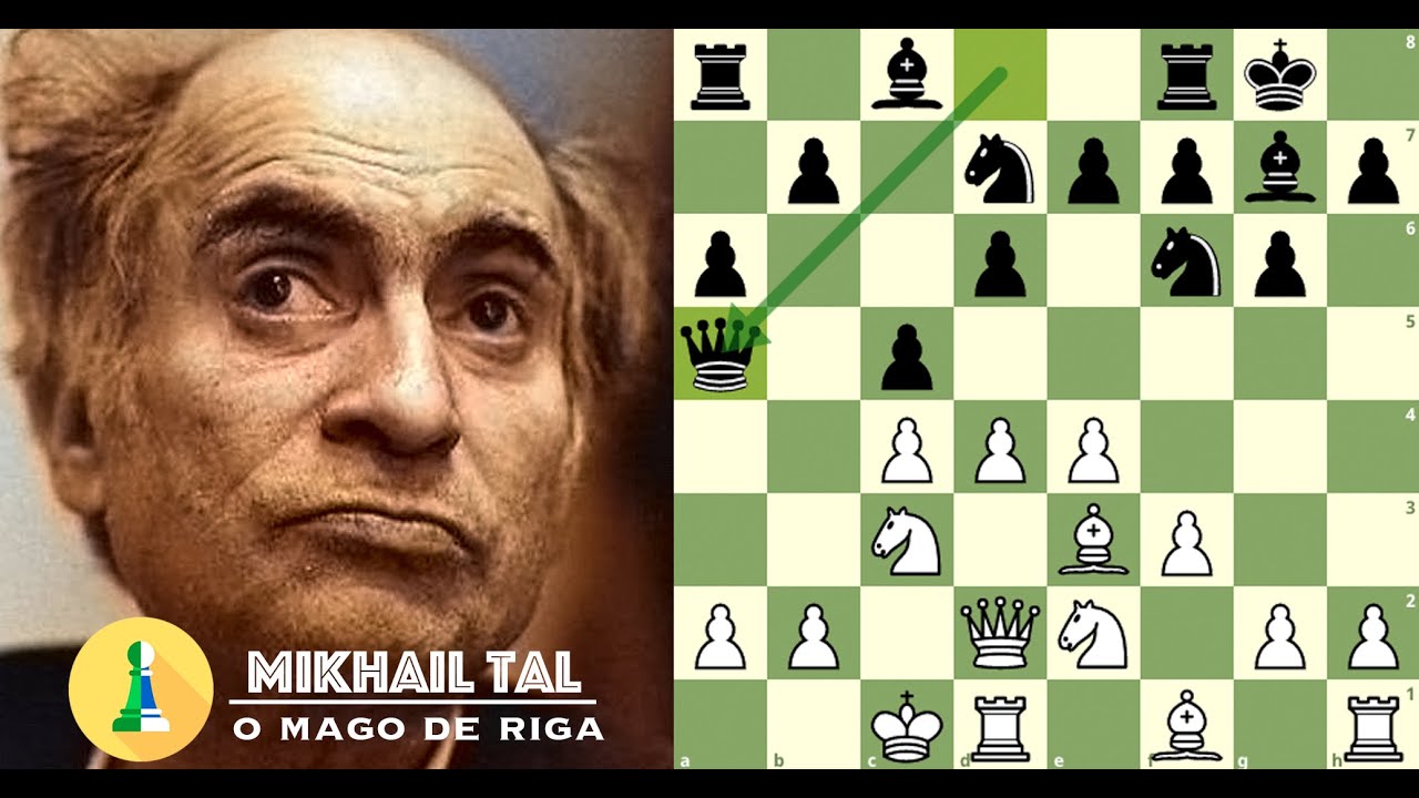 Mikhail Tal sacrificando Dama no lance 12 n&atilde;o tem pre&ccedil;o! || Milko Bobotsov x Mikhail Tal